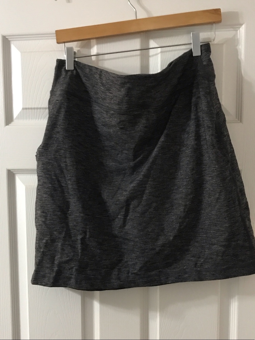 Duluth Trading Co Dark Gray Knit Mini Skirt
